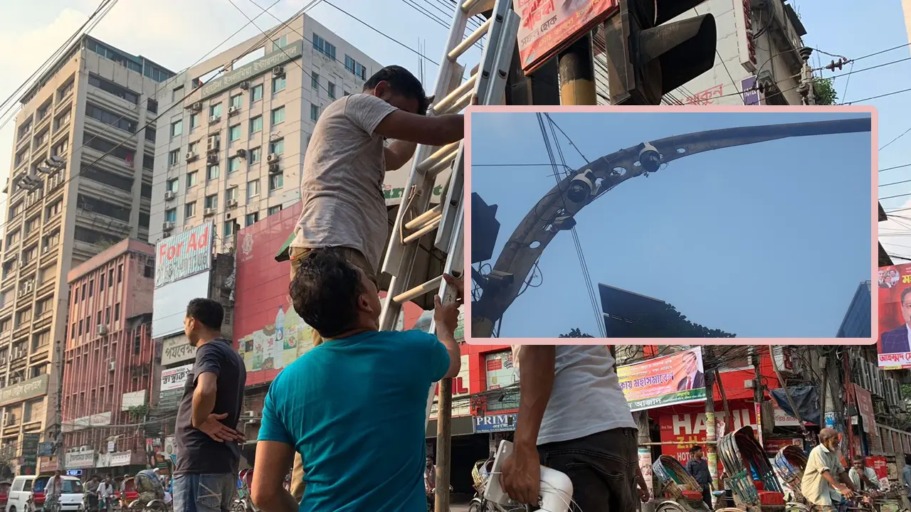 নয়াপল্টনে বিএনপি কার্যালয়ের পাশে সিসি ক্যামেরা বসাচ্ছে ডিএমপি