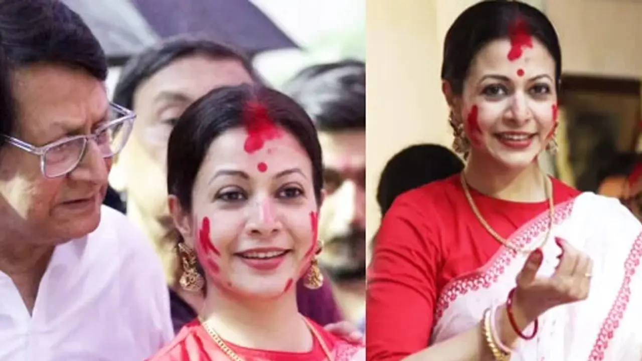 পূজার রঙিন মুহূর্ত শেয়ার করলেন কোয়েল