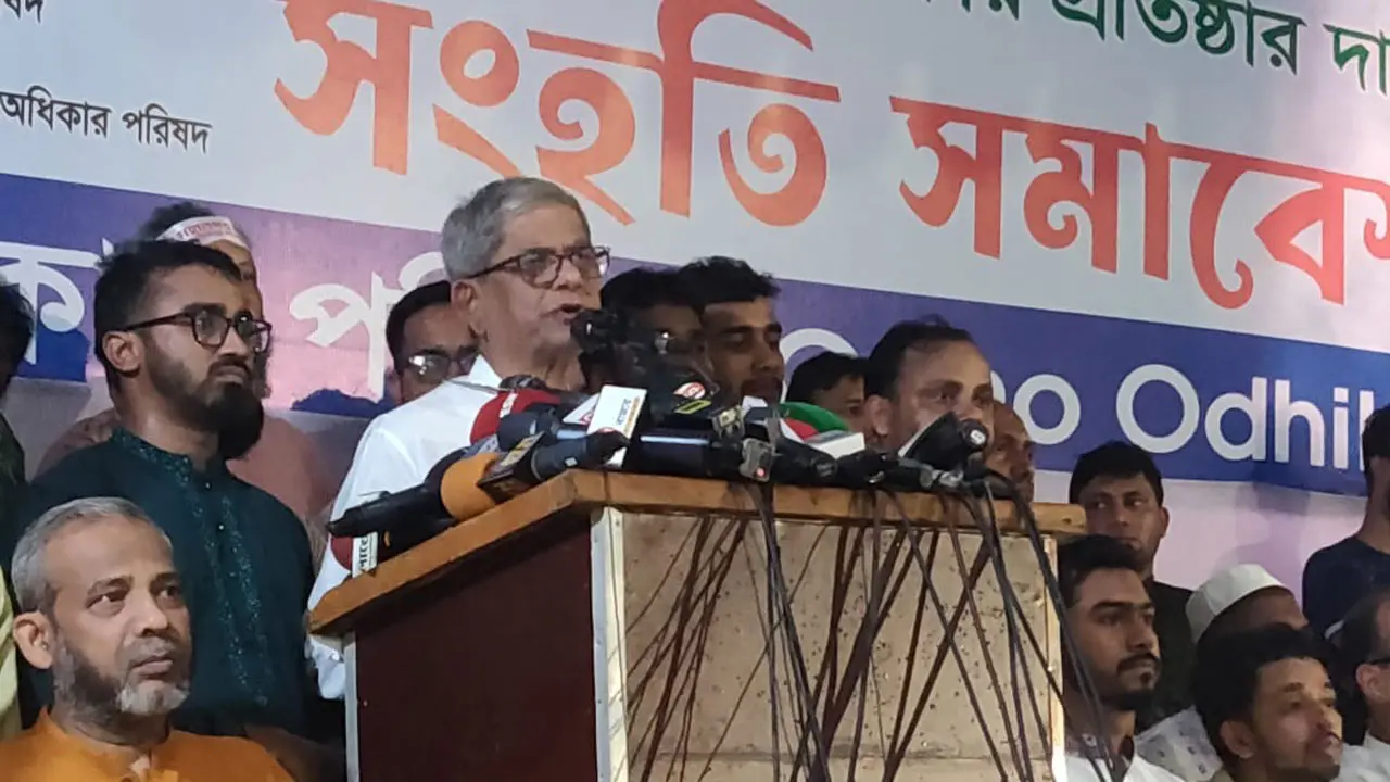 কতদিন টিকতে পারবেন, ক্ষমতা ছাড়তেই হবে : মির্জা ফখরুল