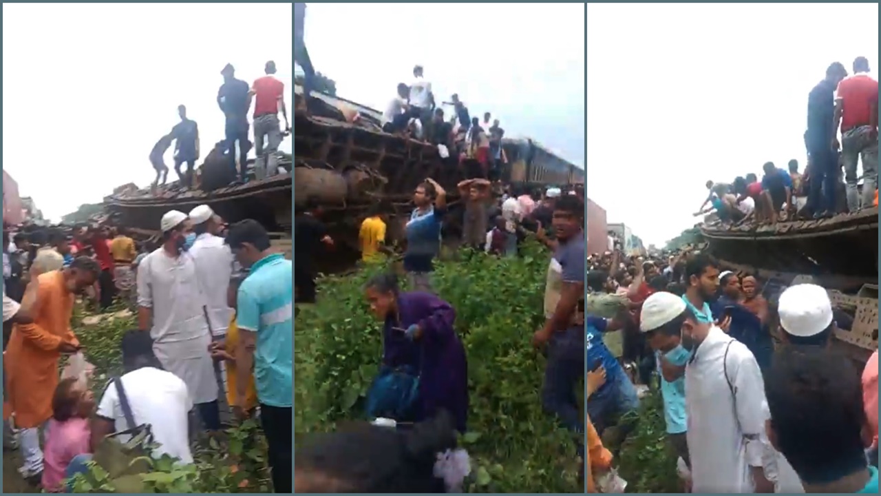 উৎসুক জনতাকে সরে যাওয়ার অনুরোধ