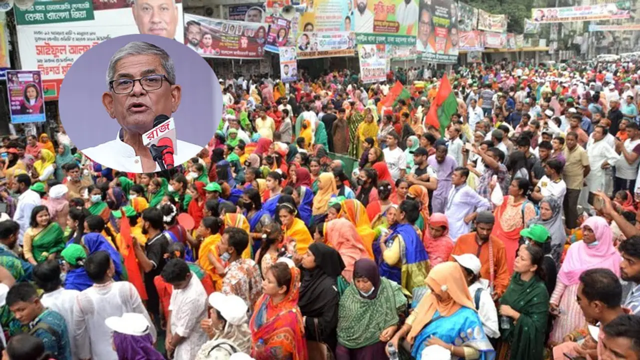 আ.লীগ ফের ক্ষমতায় এলে নারীর নিরাপত্তা থাকবে না : ফখরুল 