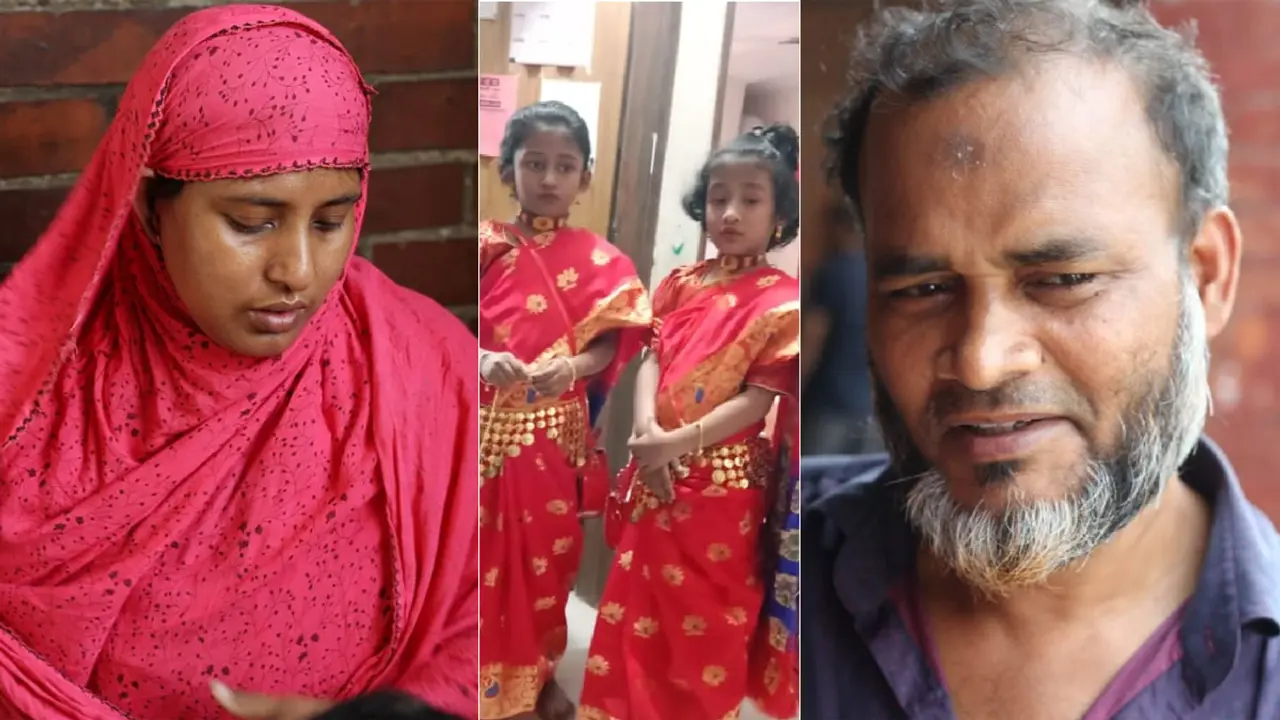 এক মেয়েকে আইসিইউতে রেখে আরেক মেয়েকে দাফন