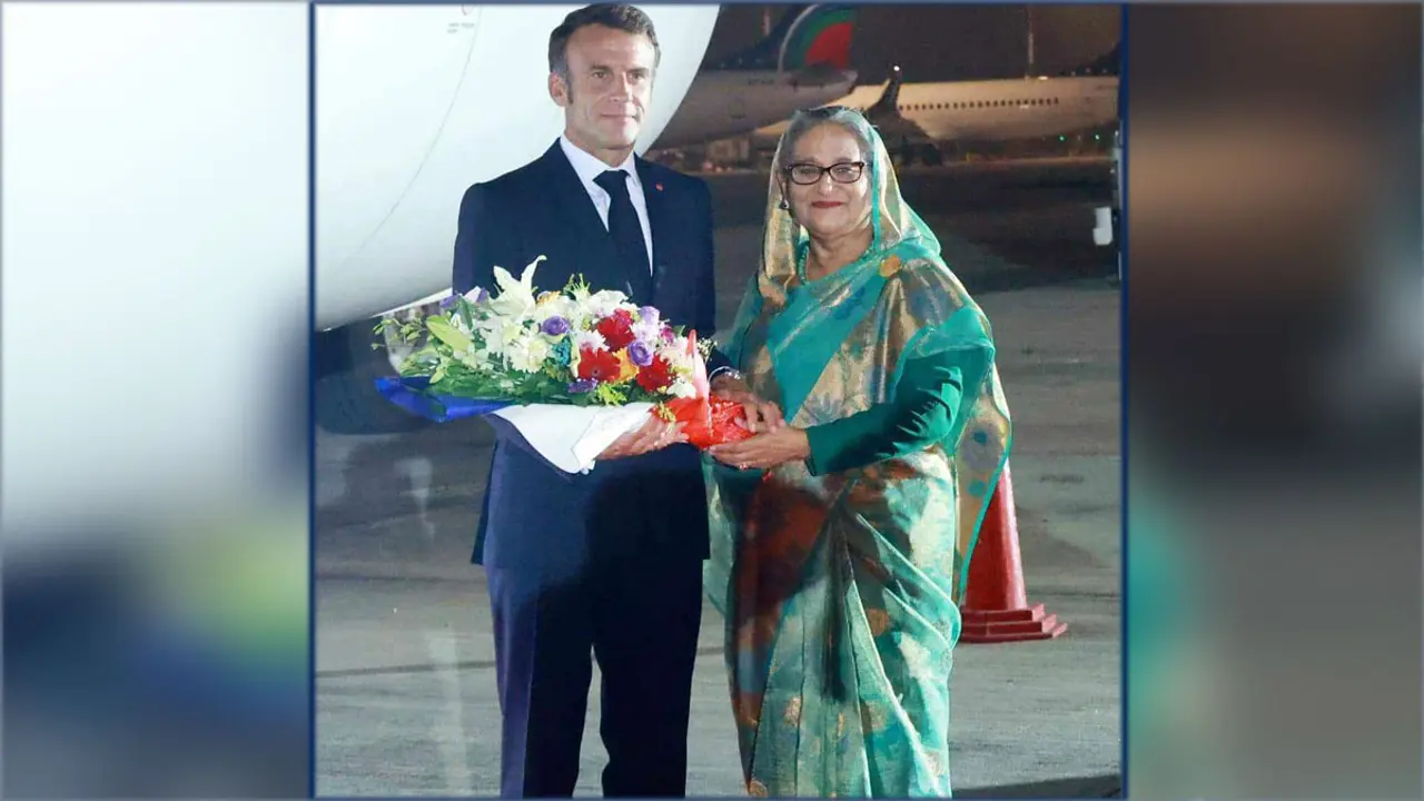 ঢাকায় ফ্রান্সের প্রেসিডেন্ট ম্যাক্রোঁ