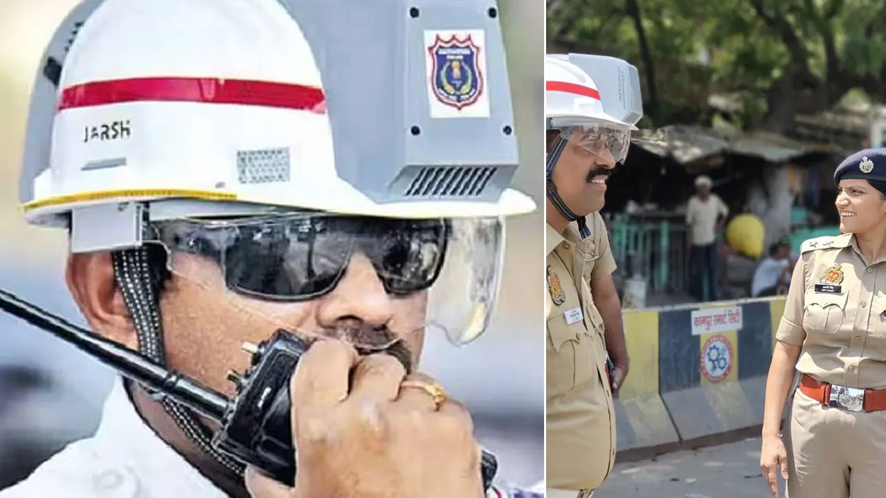 প্রখর রোদে নজর কেড়েছে ‘এসি হেলমেট’