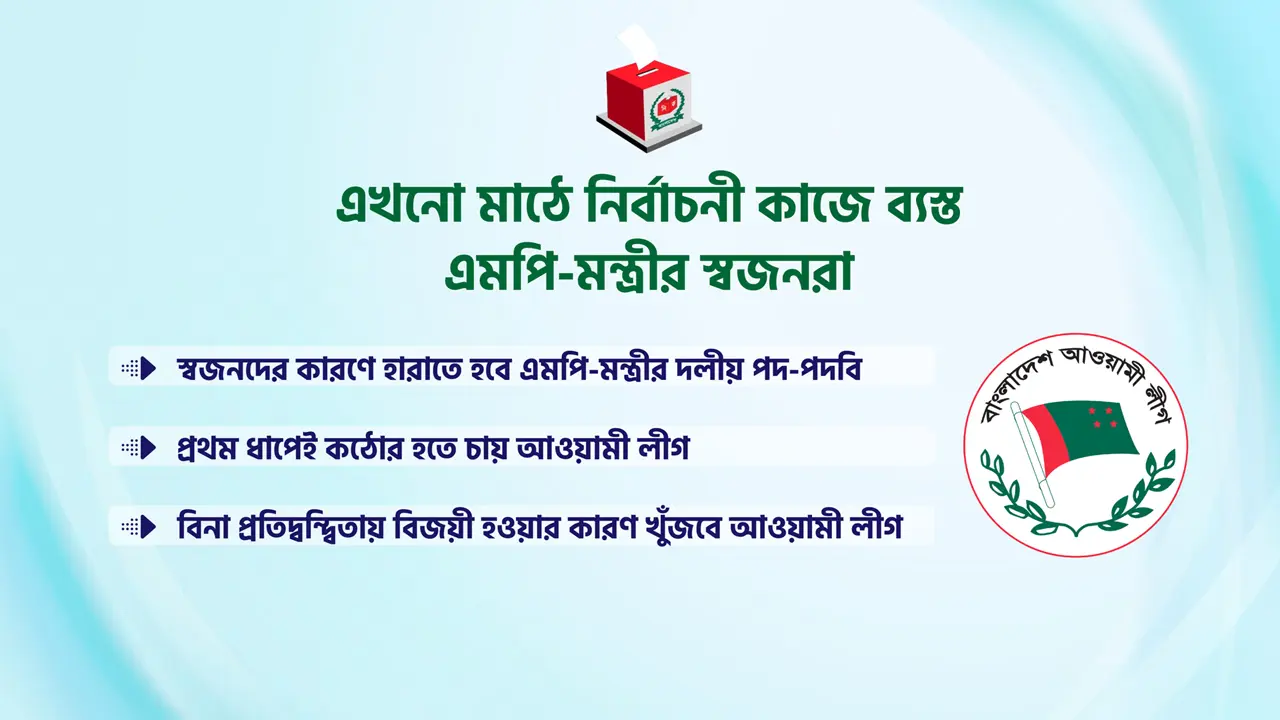 স্বজনদের কারণে ভুগতে হবে মন্ত্রী-এমপিদের