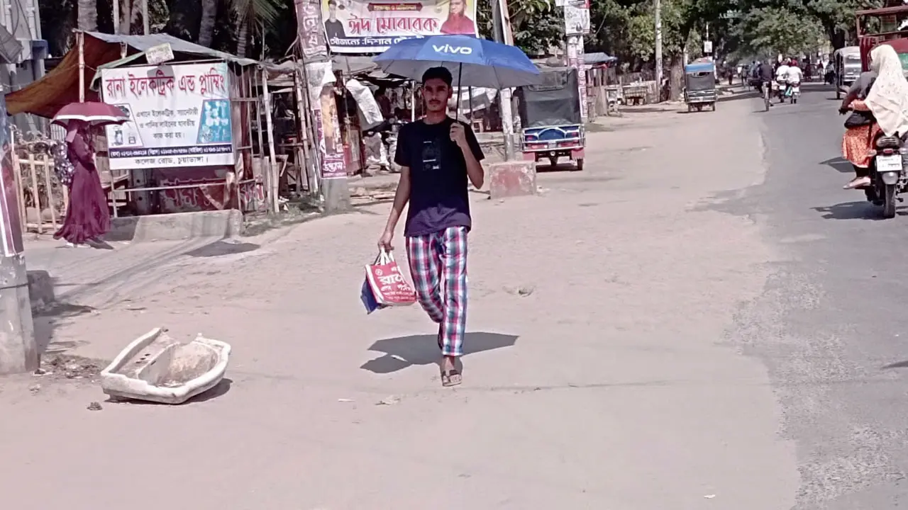 ৪১ দশমিক ৩ ডিগ্রি তাপমাত্রায় পুড়ছে চুয়াডাঙ্গা 