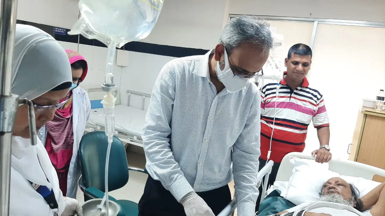 হাসপাতালে ভর্তি বিএনপি নেতা রফিকুল ইসলাম