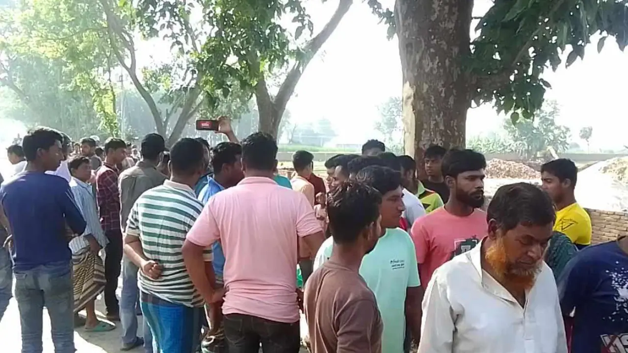 ট্রাকের চাকায় পিষ্ট দুই সাইকেল আরোহী