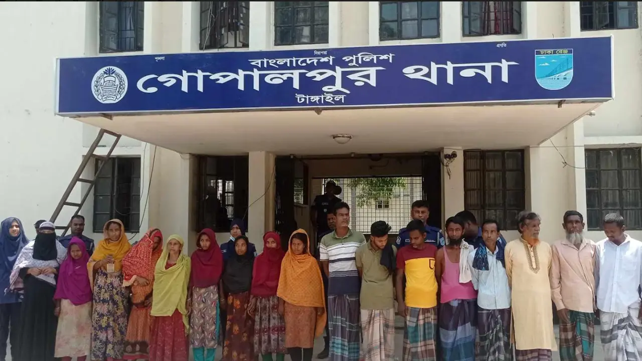 টাঙ্গাইলে সংঘ‌র্ষ থামাতে গিয়ে হামলার শিকার এসআই, ১৬ জন আটক