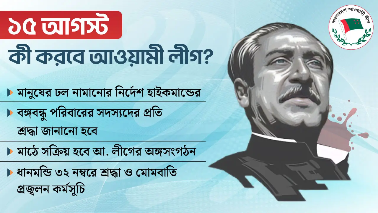 ১৫ আগস্ট ঘিরে সক্রিয় হচ্ছে আওয়ামী লীগ