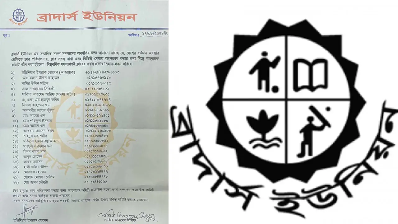 ব্রাদার্স ইউনিয়নে রদবদল, নতুন নেতৃত্বে ইশরাক হোসেন