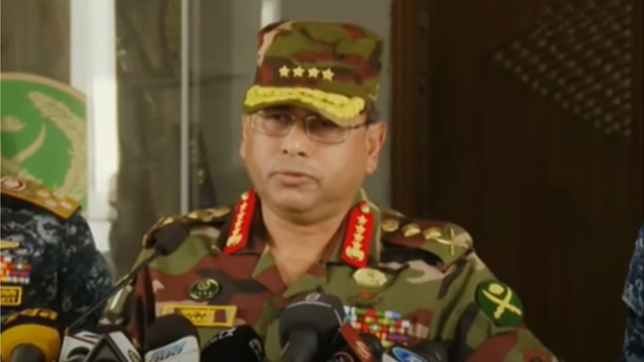 দায়িত্ব নিচ্ছি আর একটি গুলিও হবে না : সেনাপ্রধান