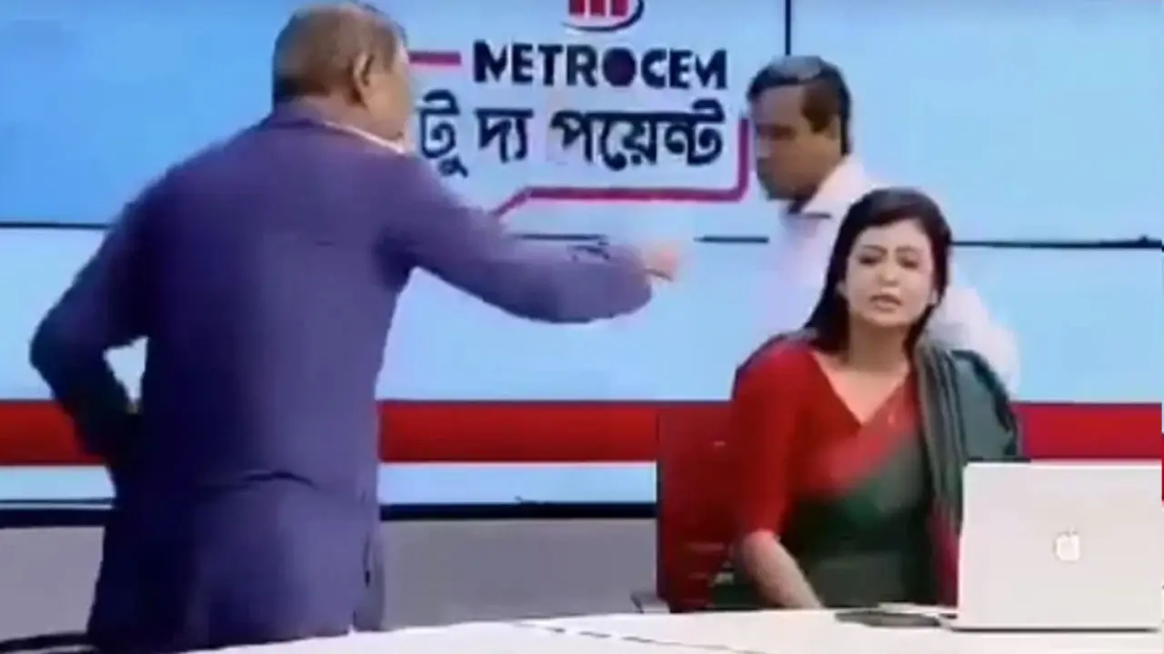 টকশো শেষেও উপস্থাপিকার সঙ্গে তর্কে জড়িয়েছিলেন বিচারপতি মানিক