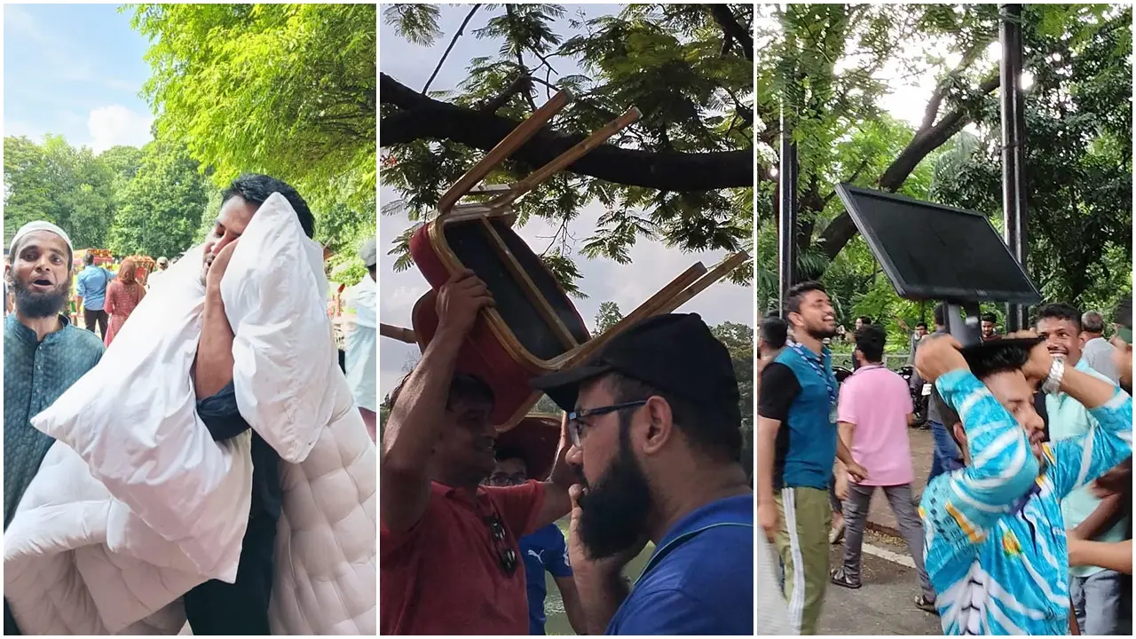 গণভবনের এসি-ফ্রিজ-কম্পিউটার-সোফা সবই নিয়ে গেলেন ছাত্রজনতা