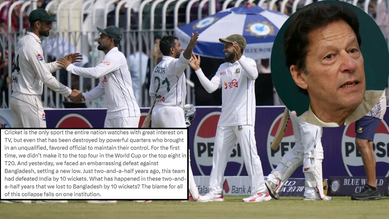 পাকিস্তানের হারের পর জেল থেকে ইমরান খানের টুইট