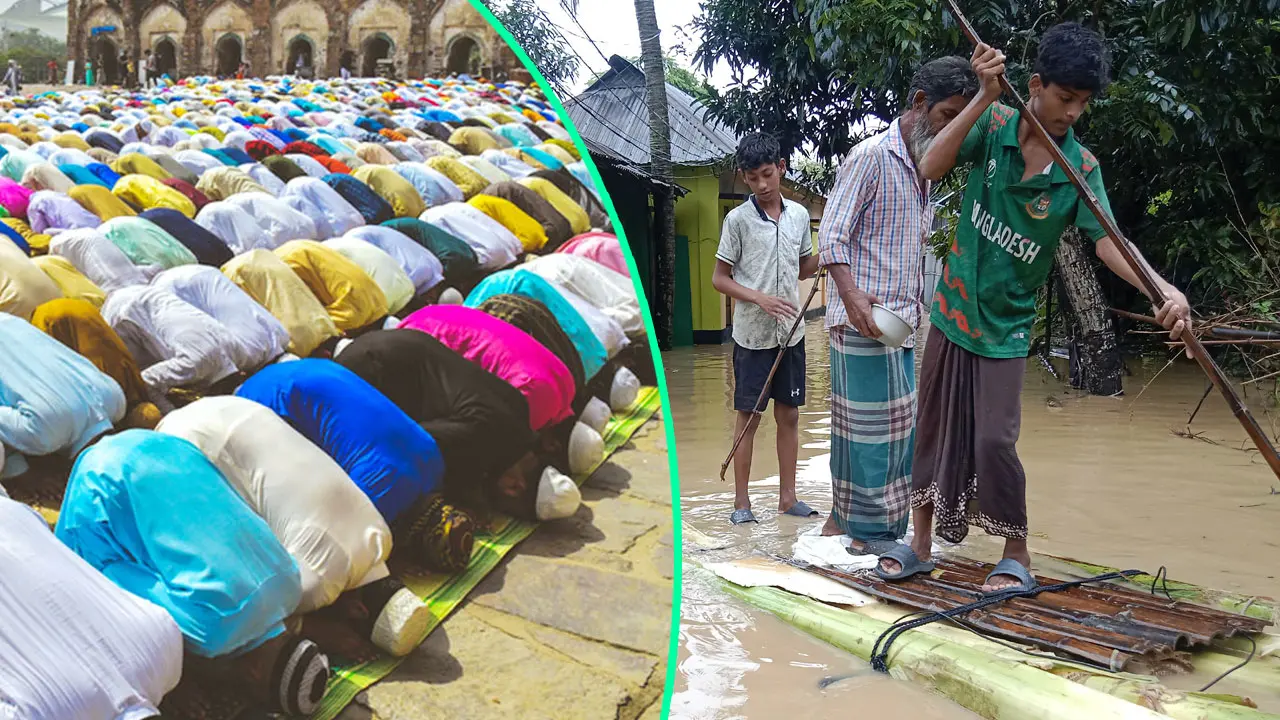 বন্যা কবলিত এলাকায় জুমার নামাজ যেভাবে পড়বেন
