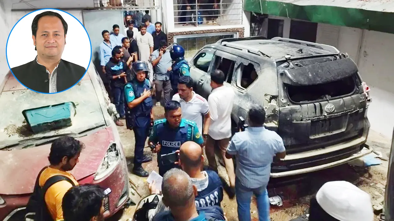 শিক্ষামন্ত্রীর বাসায় হামলা, গাড়ি ভাঙচুর