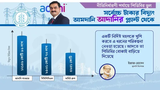 পিডিবির কাছে বিদ্যুৎ বিক্রিতে সর্বোচ্চ লাভ আদানির