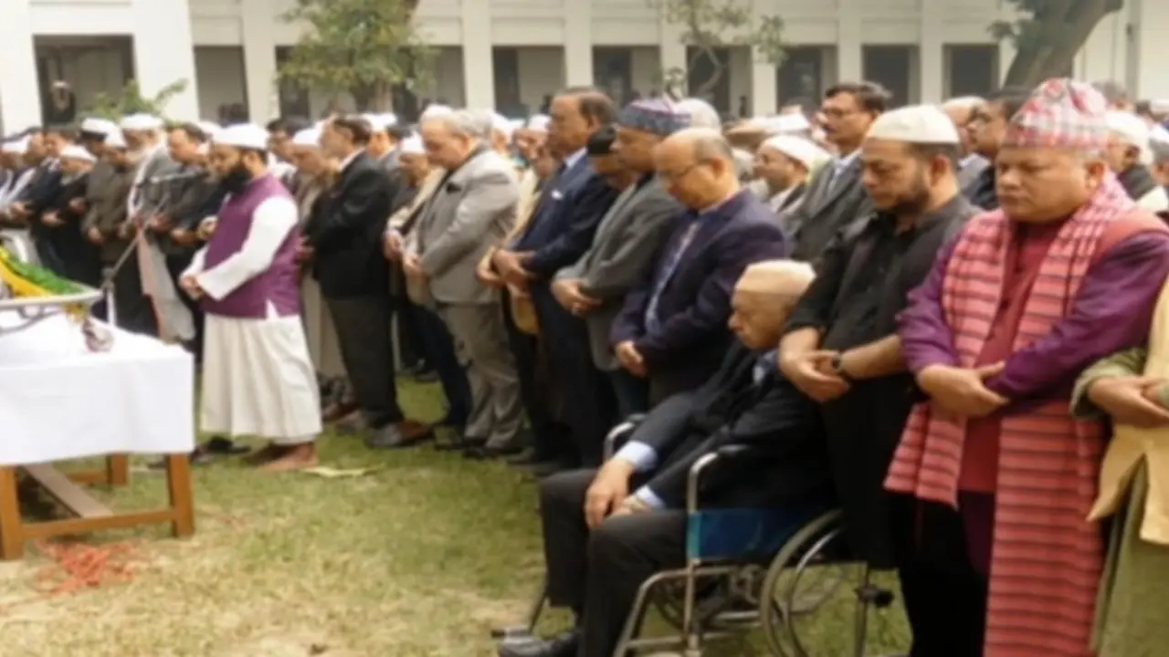 হাসান আরিফের দ্বিতীয় জানাজা অনুষ্ঠিত
