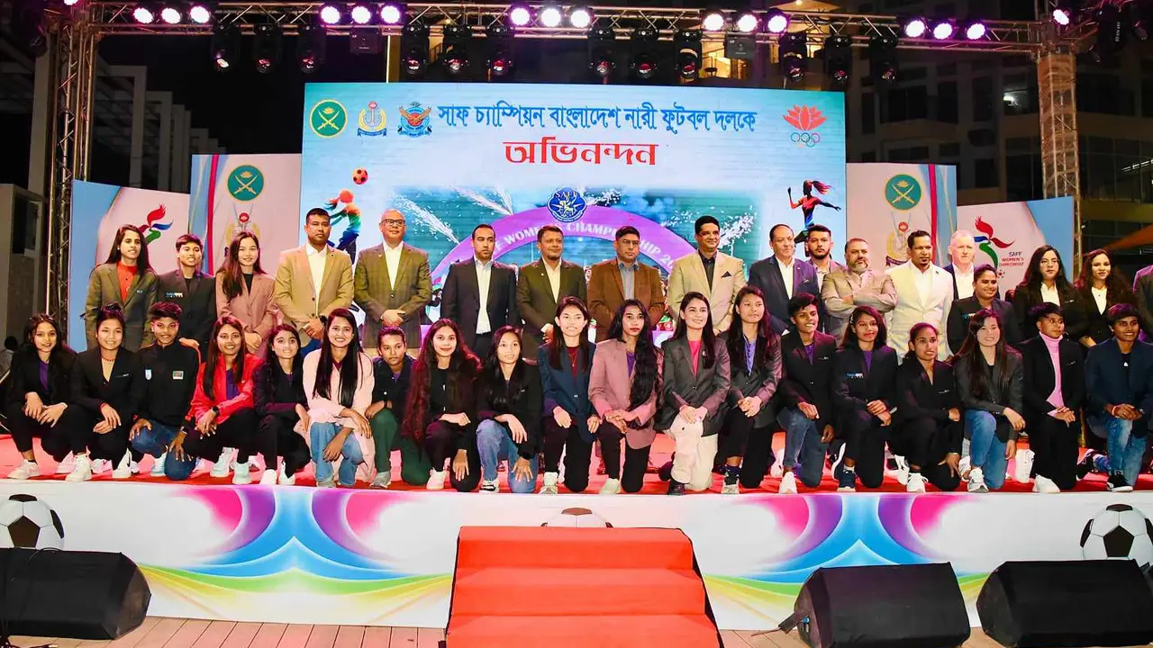 সাফজয়ীদের এক কোটি টাকা পুরস্কার ও সংবর্ধনা দিলো বিওএ