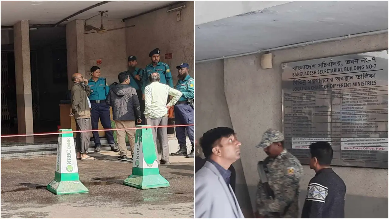 ক্ষতিগ্রস্ত ভবনে প্রবেশ করতে দেওয়া হচ্ছে না কর্মকর্তা-কর্মচারীদের
