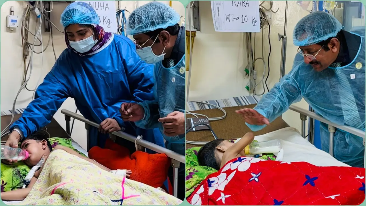 মেরুদণ্ড থেকে পৃথক হওয়া নুহা-নাভা সুস্থ আছে