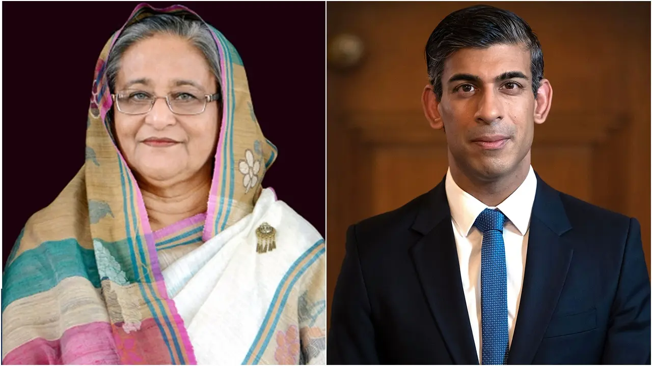 শুভেচ্ছা জানিয়ে শেখ হাসিনাকে ঋষি সুনাকের চিঠি