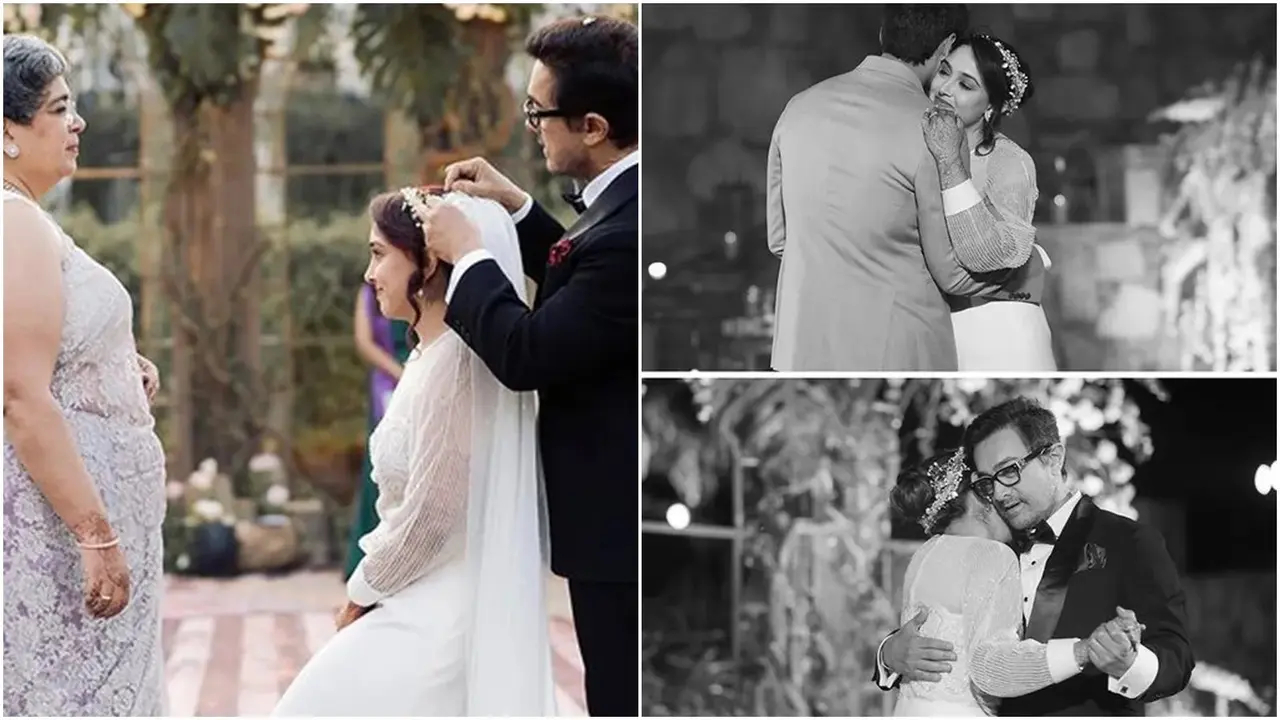 মেয়ের বিয়েতে কাঁদলেন আমির, সামলালেন সাবেক স্ত্রী