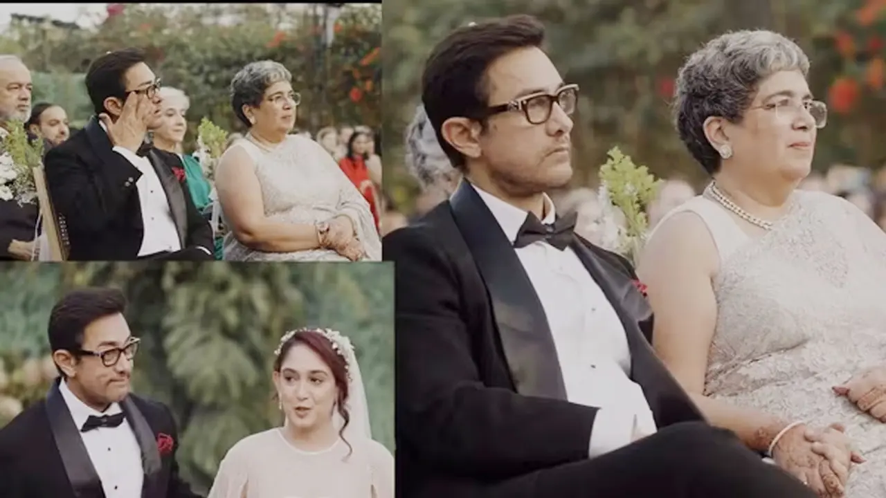 আমিরের চোখে পানি, শক্ত করে হাত ধরলেন প্রাক্তন স্ত্রী