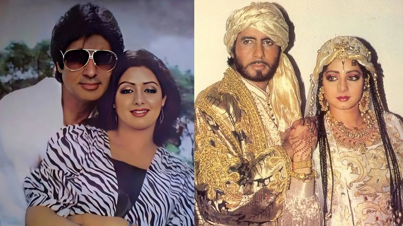 শ্রীদেবীকে রাজি করাতে ট্রাক ভর্তি গোলাপ পাঠিয়েছিলেন অমিতাভ বচ্চন