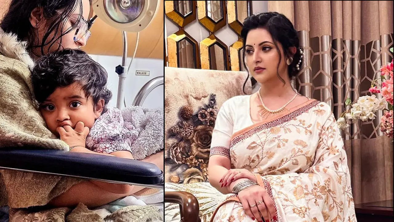চিকিৎসার জন্য ছেলেকে ভারতে নিয়ে গেলেন পরীমণি