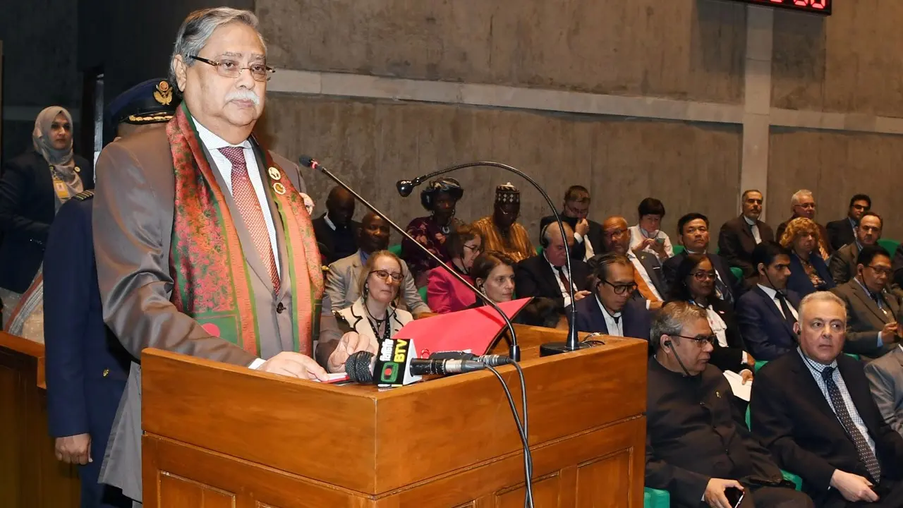 রাষ্ট্রপতির ভাষণ শুনলেন ৪৭ দেশের দূত