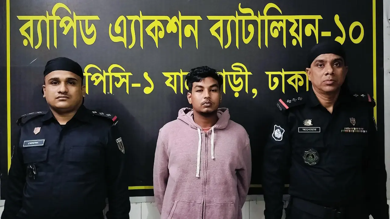 কুলাউড়ায় জিলান হত্যায় সরাসরি জড়িত আসামি ঢাকায় গ্রেপ্তার