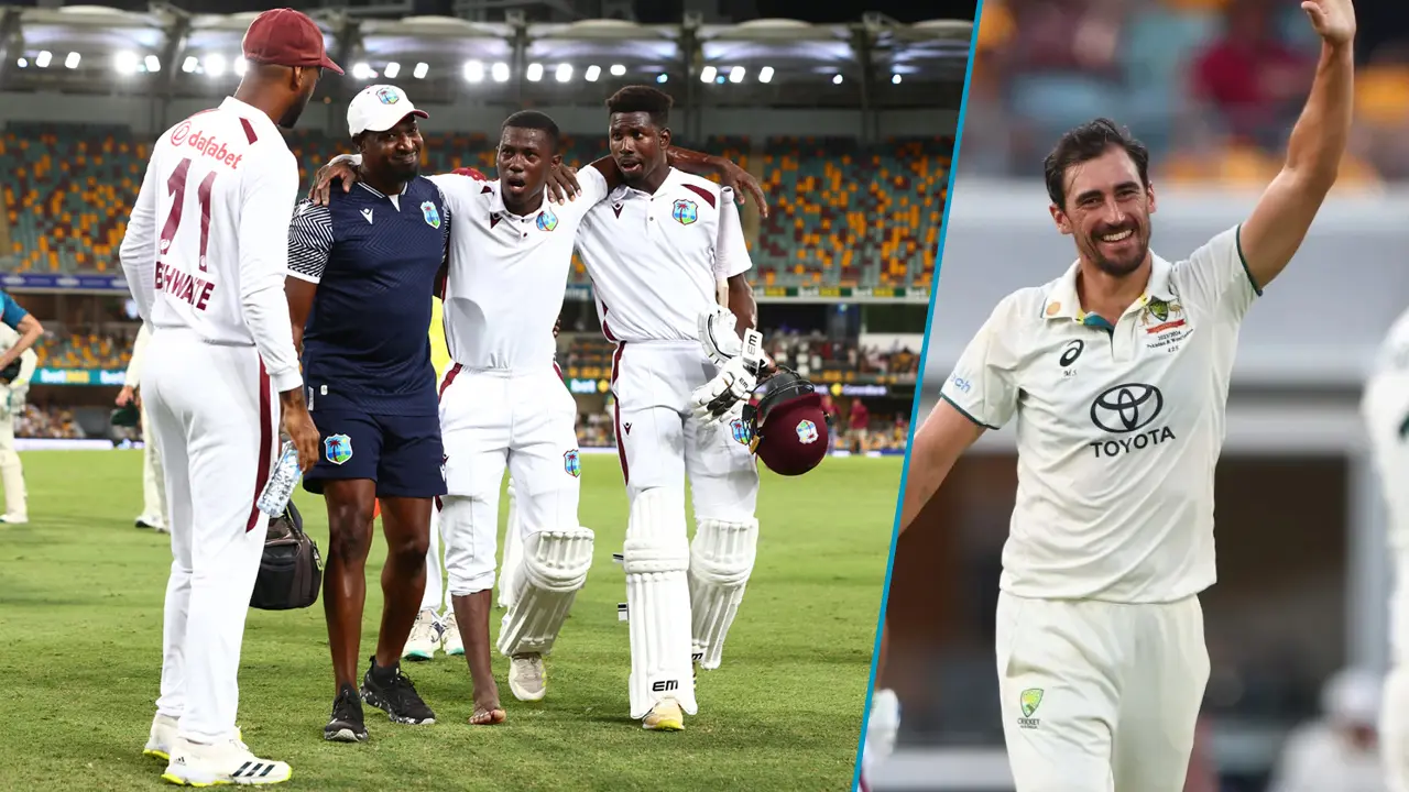 স্টার্কের ইয়র্কারে আঙুল ‘ভাঙল’ জোসেফের, সমান লড়াই দু’দলের