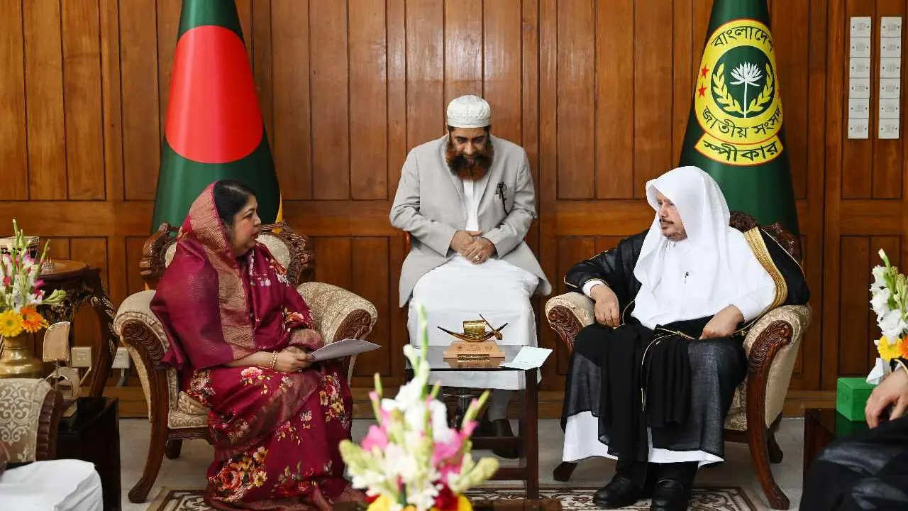শিরীন শারমিনের সঙ্গে সৌদির শুরা কাউন্সিলের স্পিকারের সাক্ষাৎ