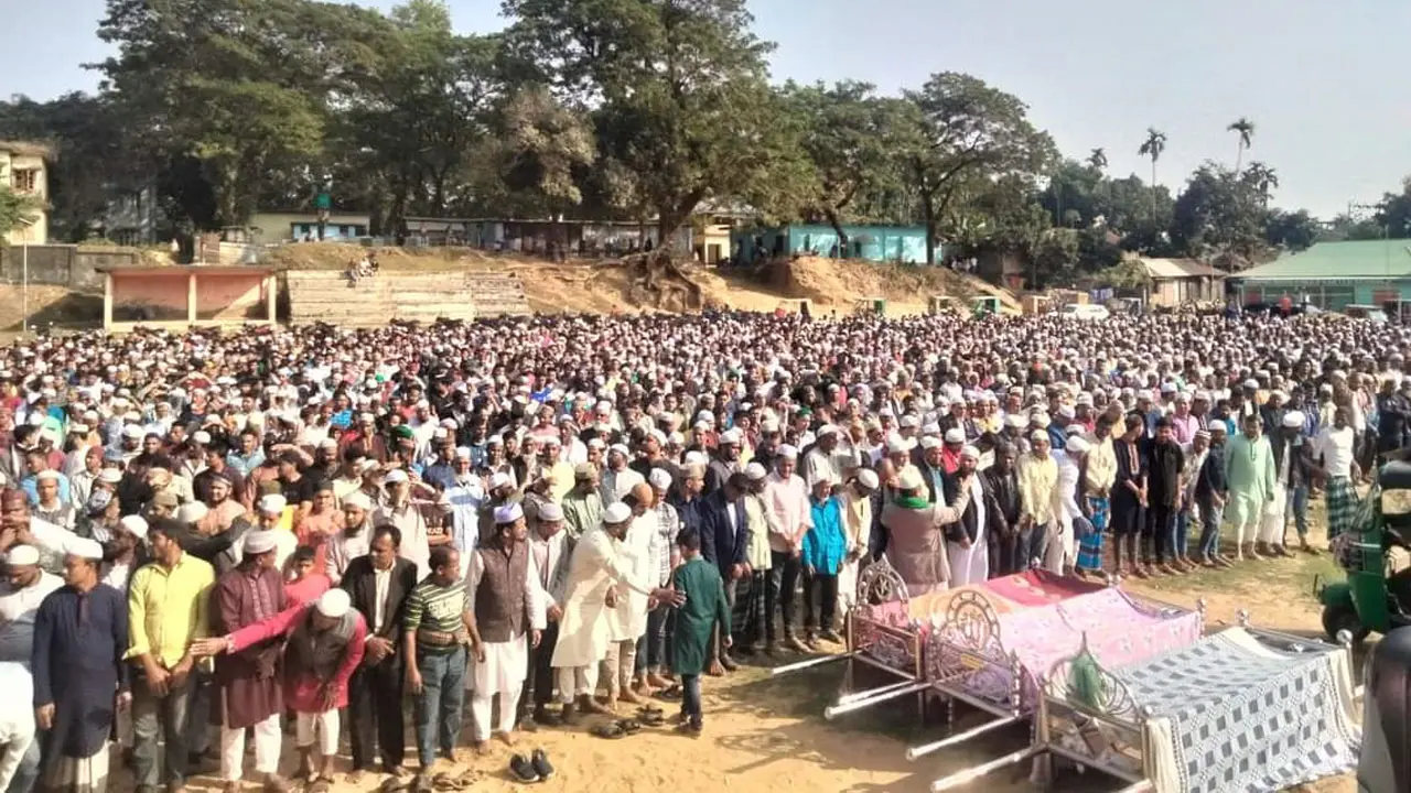 চোখের জলে শেষ বিদায় নিলেন সিলেটের সেই ৪ ছাত্রলীগ কর্মী