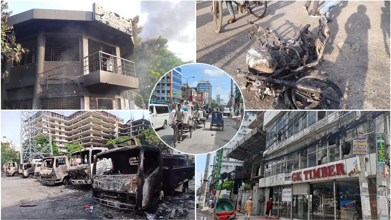 স্থানীয়দের মাঝে এখনও কোটা আন্দোলনের ভয়াবহ তাণ্ডবের স্মৃতি