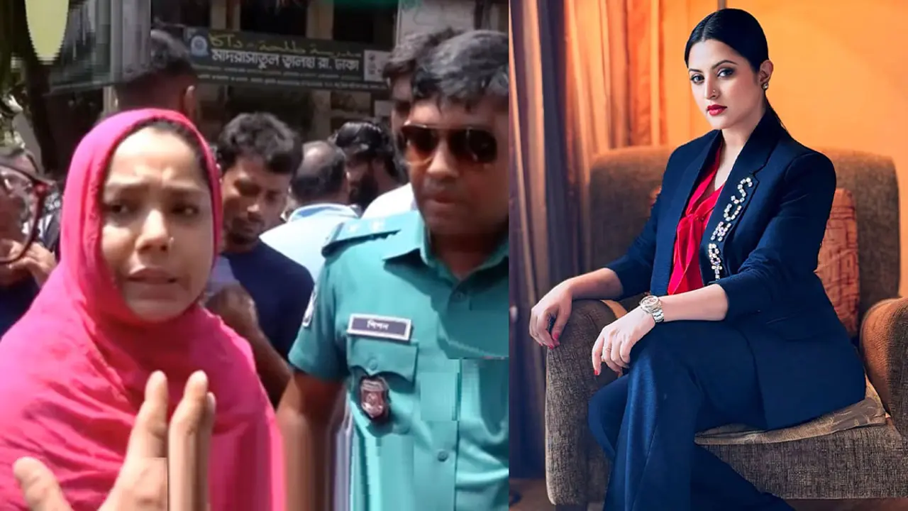 শিক্ষিকাকে হেনস্তা, ক্ষোভে ফেটে পড়লেন পরীমণি