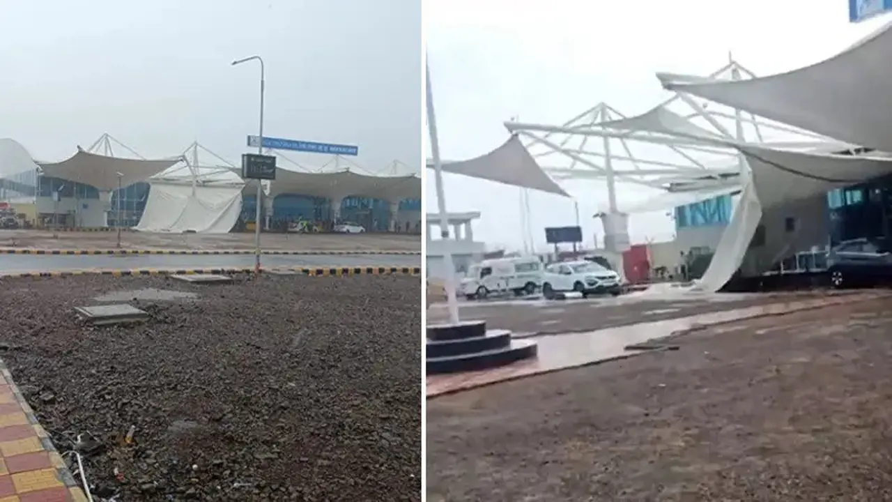 একদিনের ব্যবধানে ভারতে ধসে পড়ল আরেক বিমানবন্দরের ছাউনি