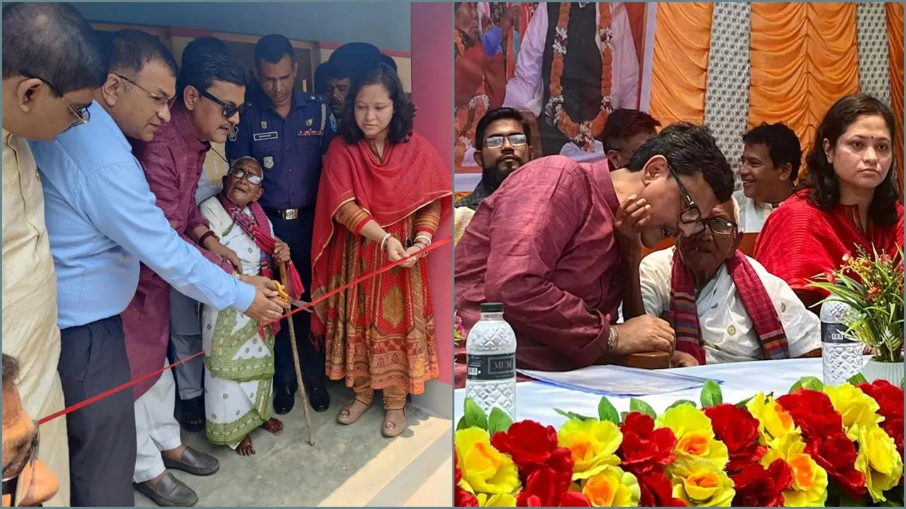 ‘মুই খুব খুশি হইচো, মোর বেটা মোক তিনটি বাড়ি বানায় দিছে’