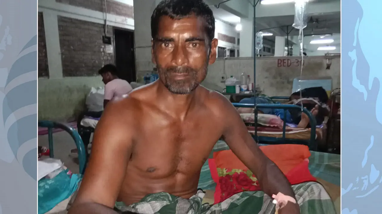 রাসেলস ভাইপারের কামড় খাওয়া সেই কৃষক এখন সুস্থ
