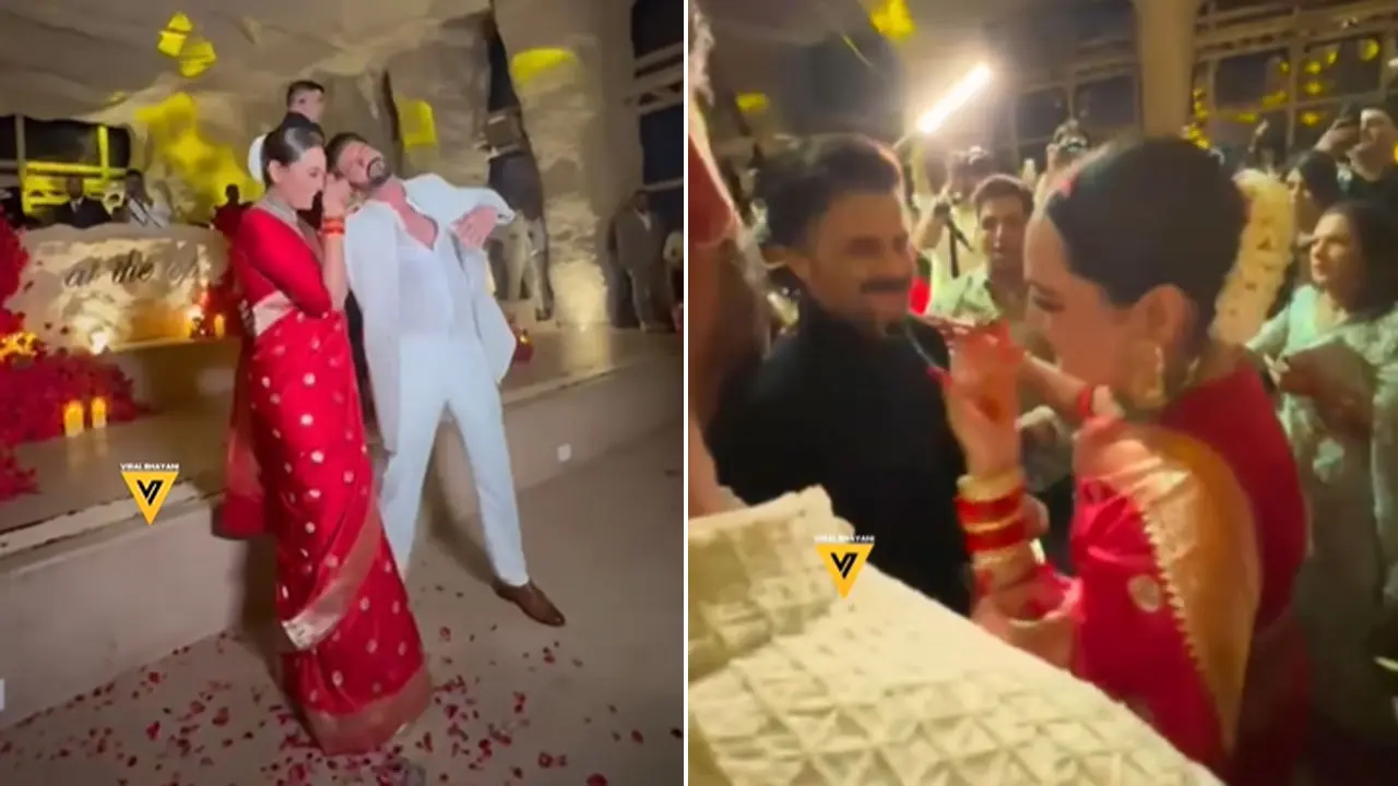 সোনাক্ষীর বিয়ের পার্টিতে হাজির রেখা-কাজল-সালমানরা