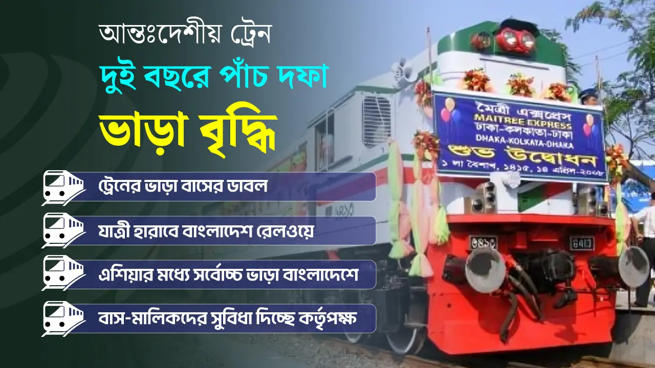 ভারতের ট্রেন ভাড়া বেড়ে বিমানের ছুঁইছুঁই