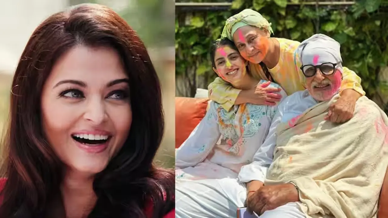 বচ্চন পরিবারের সঙ্গে হোলিতে ঐশ্বরিয়াও