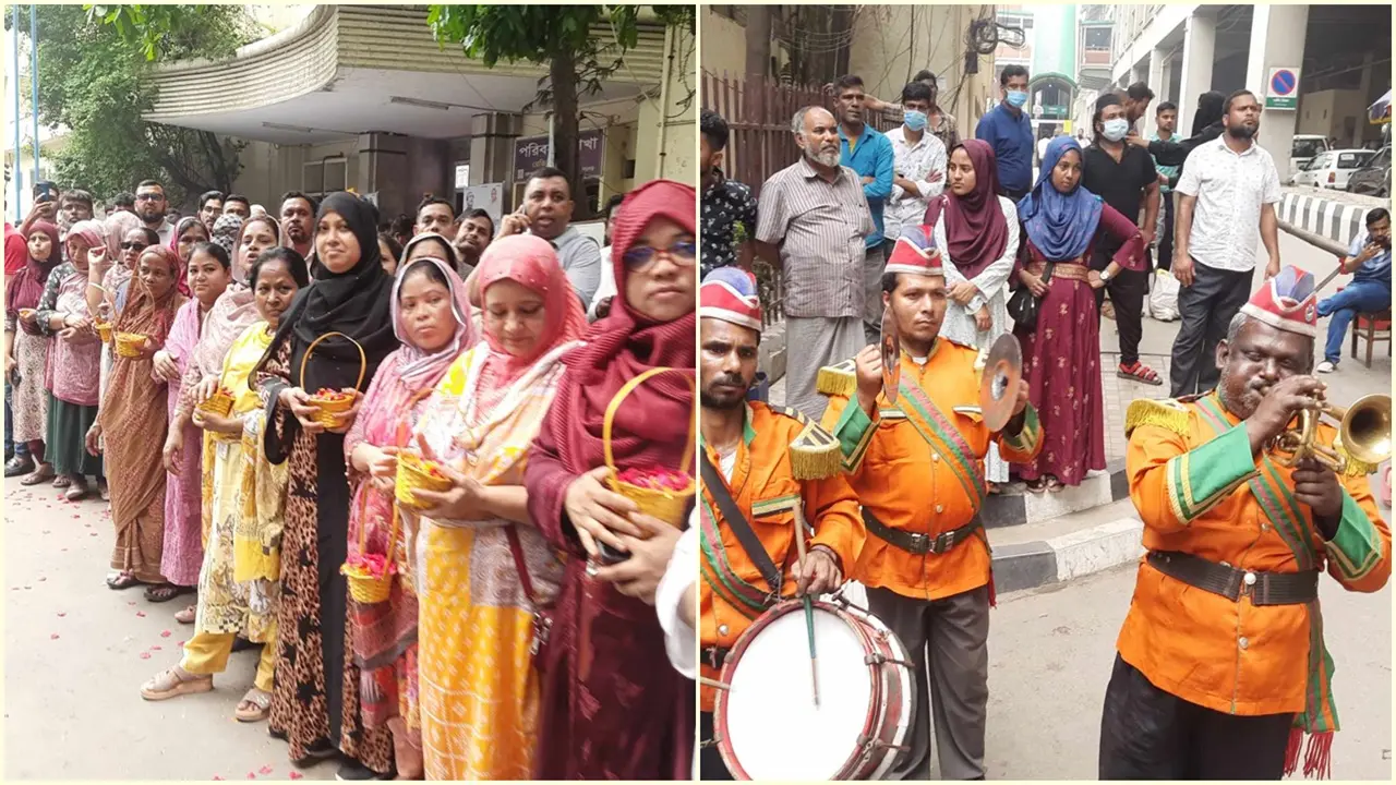নতুন উপাচার্যকে বরণে বিএসএমএমইউতে ফুল-ব্যান্ড পার্টি নিয়ে অপেক্ষা