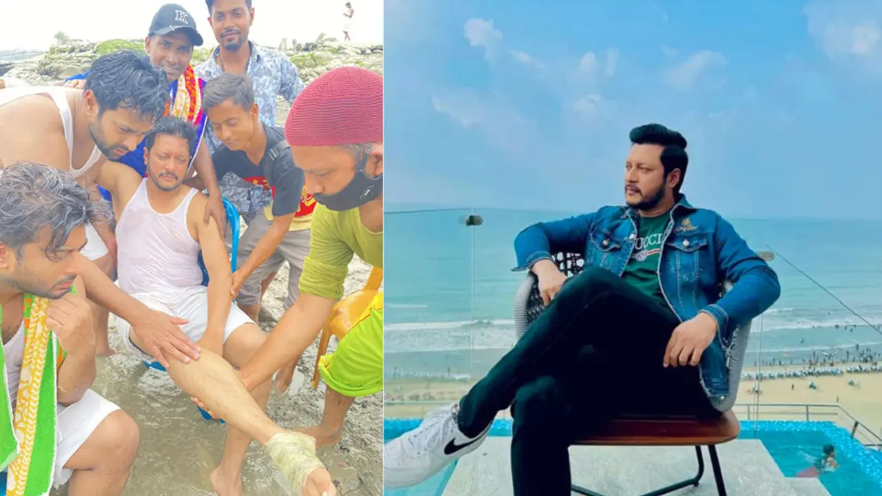 জাহাজ থেকে লাফ দিয়ে গুরুতর আহত নায়ক ইমন