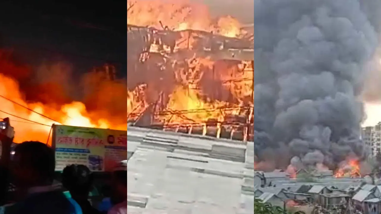একদিনে তিন আগুনের ঘটনা