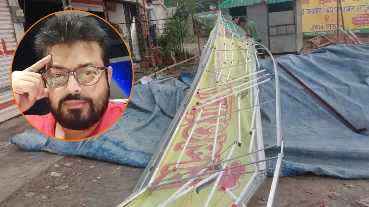 ঝড়ে লণ্ডভণ্ড ওমর সানীর ‘চাপওয়ালা’