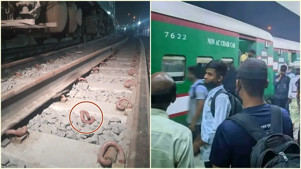 নতুন রেললাইনে লাইনচ্যুত হয় পঞ্চগড় এক্সপ্রেস
