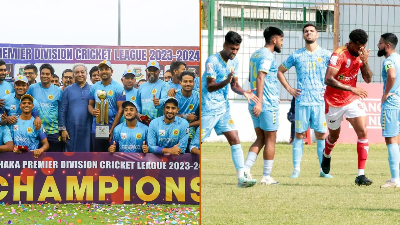 আবাহনী ক্রিকেটে উড়ছে, ডুবছে ফুটবলে!